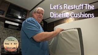 Replacing Dinette Foam In Our Cushion’s In RV [upl. by Elata]