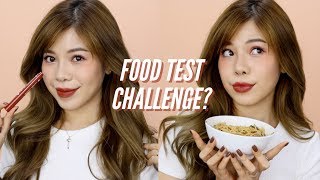 TEST 7 CÂY SON KHI ĂN 🍜 BEAUTY BOX ’ĐẸP BẤT CHẤP’ CHALLENGE 🎁 [upl. by Ellehcir]