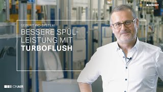 Bessere Spülleistung mit TurboFlush  Geberit WCSystem [upl. by Aknahs]