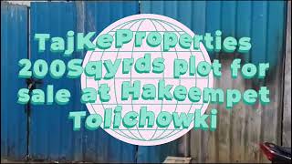 Plot for Sale at New Hakeempet Tolichowki [upl. by Anem696]