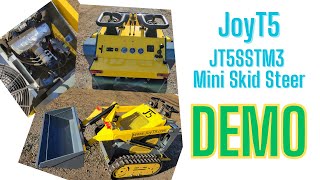 Mini Skid Steer Demo JoyT5 JT5SSTM3 with 220kg 485 lbs lifting capacity [upl. by Ettenirt]