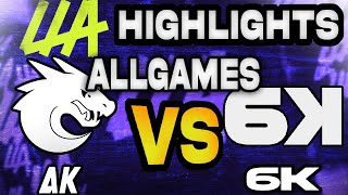 ALL KNIGHTS VS SIX KARMA GAMES HIGHLIGHTS  LEAGUE OF LEGENDS  LLA DÍA 14 2024 [upl. by Lerner160]