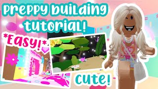 PREPPY BUILDING TUTORIALEASYHIGHLY REQUESTED💕⭐️🐯💫 adoptmeroblox preppyadoptme preppyroblox [upl. by Drawde436]