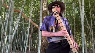 “Bamboo Grove serenade” Bryan Gall crafted Native American Style “Sub Bass Flute” C minor [upl. by Fairfield]