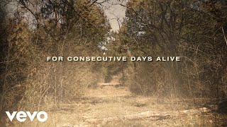 Justin Moore  Consecutive Days Alive Lyric Video [upl. by Sawyere]