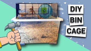 EASY diy Bin Cage for Gerbils [upl. by Ahearn125]