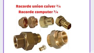 Raccord union laiton°®°raccorder compteur deau [upl. by Kwan]