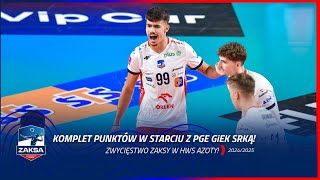 KOMPLET PUNKTÓW W HALI AZOTY  ZAKSA wygrywa ze Skrą [upl. by Dugan786]