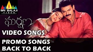 Gharshana Video Songs  Back to Back PROMO Songs  Venkatesh Asin  Sri Balaji Video [upl. by Nibroc]