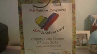 Goodie Bag Club Rainbow Singapore 20th Anniversity Charity Gala Dinner [upl. by Adarbil685]