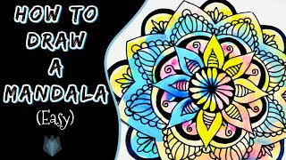 How to Make a Mandala for Beginners includes free tracers and templates [upl. by Nwatna]