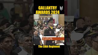 Sikh Regiment Major Amandeep Jakhar 4th Battalion Gallantry Awards 2024 shorts army [upl. by Odlanier]