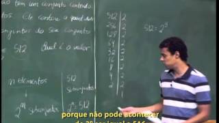 Contagem  Aula 3  Quantidade de subconjuntos de um conjunto  Legendada [upl. by Okiruy]