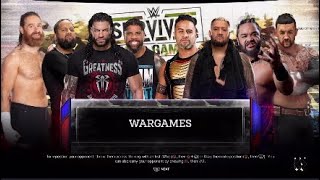 WWE2K24  Team Roman Reigns vs The New Bloodline Survivor Series Wargames [upl. by Anu]