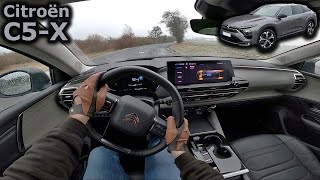 2023 Citroën C5 X PHEV  POV test drive  ice amp cold [upl. by Eicyac685]