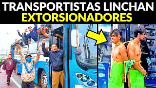 ¡PARO NACIONAL MASIVO TRANSPORTISTAS LINCHAN EXTORSIONADORES [upl. by Amekahs]