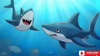 Baby Sharky’s Big Adventure 🦈 Fun Shark Song for KidsDance Along with Baby SharkJugnu Toons [upl. by Inanak560]