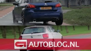 FWD vs RWD Peugeot 308 GTi amp BMW M135i [upl. by Innos]