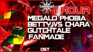 1 Hour Megalo Phobia Betty VS Chara Battle Theme Glitchtale [upl. by Otir]