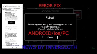 How to fix Something went wrongfailed to login among us new updatenew by innerslothby Teerth [upl. by Dedrick]