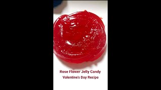 Rose Jelly Candy Valentine’s Day Recipe  Gummy Candy Recipe Love Jujubes  Shorts  Life Of Fari [upl. by Yeltrab461]