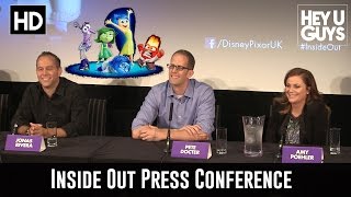 Inside Out Press Conference  Amy Poehler Pete Docter amp Jonas Rivera [upl. by Hardej125]