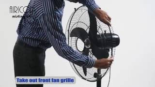 Quick amp Easy to install Misting Kit  Pedestal Stand Fan [upl. by Anaibaf]