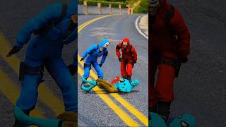 Spiderman gets a lesson  GTA V shorts 36 [upl. by Otreblig]