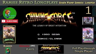 Shining Force  1993  GEN  Episode 1  Full Playthrough and Lets Play  Chapter 1  1 [upl. by Wilinski400]