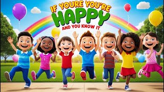 If Youre Happy and You Know It Song  Nursery Rhymes amp Kids Songs  Twinkle Tales [upl. by Yhtomot85]