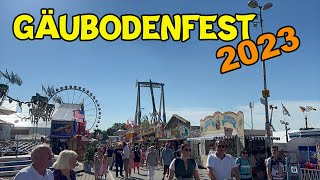 Gäubodenvolksfest Straubing 2023 Alle Fahrgeschäfte [upl. by Dom]