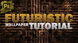 How to make a Futuristic Abstract Wallpaper  Photoshop Tutorial [upl. by Genie]