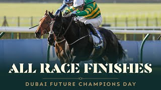 ALL RACE FINISHES FROM DUBAI FUTURE CHAMPIONS DAY AT NEWMARKET RACECOURSE [upl. by Imugem776]