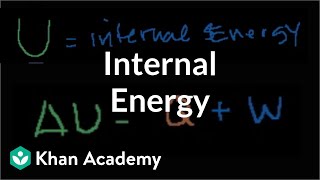 More on internal energy  Thermodynamics  Physics  Khan Academy [upl. by Gannon554]