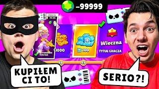 BEZ ZGODY KUPIL MI CALY KARNET ZA GEMY W BRAWL STARS [upl. by Lekram]