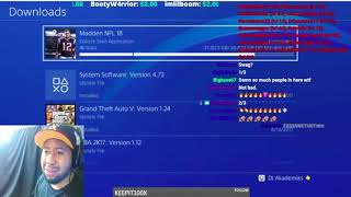 DJ Akademiks Drunk Rant Passes Out during twitch listening to New Lil Uzi luv is rage 2 [upl. by Hsu]