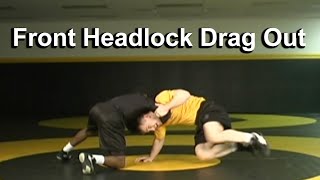 Front Headlock High C Drag Defense  Cary Kolat Wrestling Moves [upl. by Erialc529]