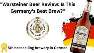 Warsteiner Beer Review  beer germanbeer beerreviews supermarket beerlovers perfectdraft [upl. by Htnnek700]