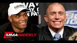 Georges StPierre was Offered Anderson Silva Before Michael Bisping [upl. by Georges]