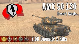 AMX 50 120  70K Damage 5 Kills  WoT Blitz Replays [upl. by Danita]