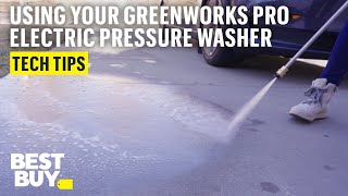 How to use the Greenworks Pro Electric Pressure Washer [upl. by Fatimah440]