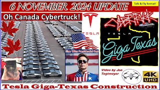 Canada Gets Cybertruck 2nd Megapack Stamping Press Assembly 6 Nov 2024 Giga Texas Update0755AM [upl. by Elisee]