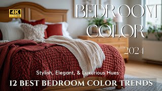 Top 12 Bedroom Color Trends for 2024 Stunning Paint Colors  Interior Design Ideas amp DIY Decor Tips [upl. by Gibby]