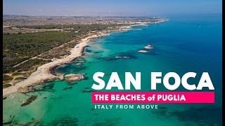 SALENTO  SAN FOCA Beaches  Puglia Italy  drone footage 4K [upl. by Serra760]