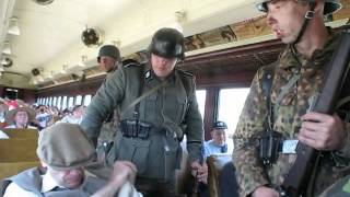 Illinois Railway Museum 2012 WWII Reenactment Ambush German Trains [upl. by Notsnarc87]