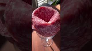 How to Make a Salami Rose for Charcuterie Board food easy howto [upl. by Rupert12]