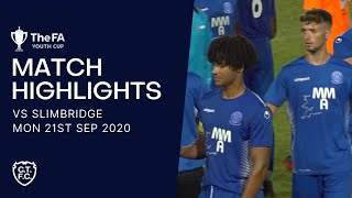 Chippenham Town U18 vs Slimbridge U18  FA Youth Cup Highlights Mon 21st Sep 2020 [upl. by Ecirahc]