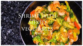 Shrimp with Mixed Vegetables recipe WithMe [upl. by Ardni422]