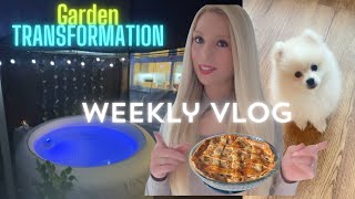 WEEK IN THE LIFE FAMILY VLOG Garden TRANSFORMATION 🌷✨ Bake with me 🥧 [upl. by Turino939]