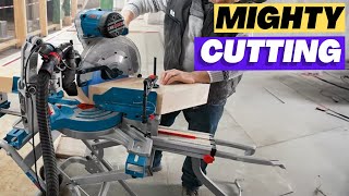 The Perfect amp Powerful Miter Saw Bosch Professional GCM 12 GDL  Review 2024 [upl. by Esila]